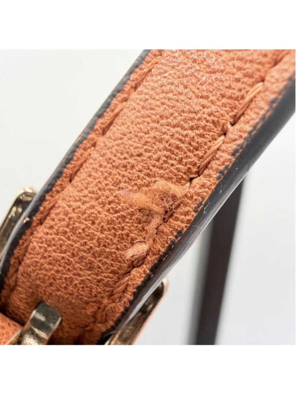 Guess Orange Shoulder Satchel Handbag With Gold-Tone